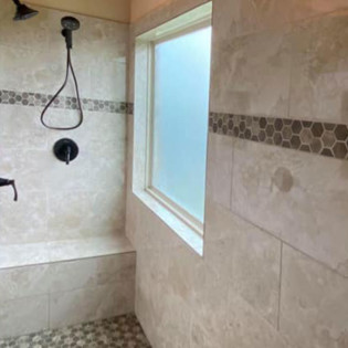 Shower bathroom remodel in Royce City, Northeast Texas