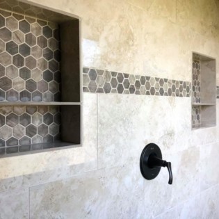 Shower bathroom remodel in Royce City, Northeast Texas